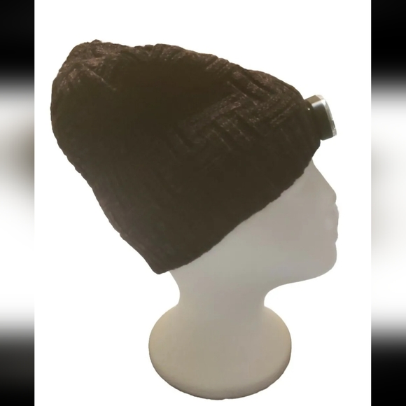 Unisex Led Beanie Hat 3 led light settings comes with runners/workout Arm Band - Picture 3 of 6